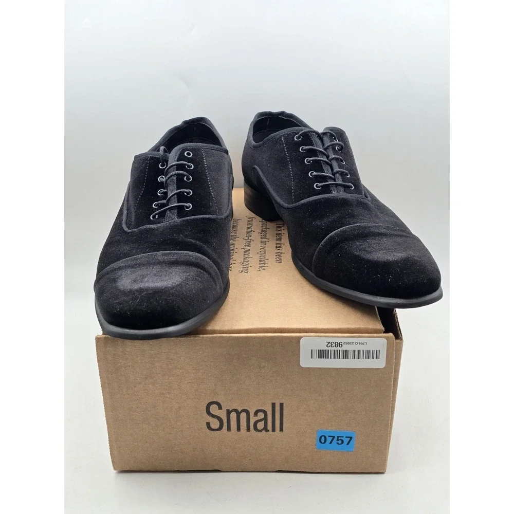 Steve Madden Men's Braham Velvet Oxford Loafer - Black - Size 13M - Excellent